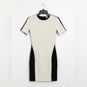 Wilfred Monochrome Contrast Mini Dress